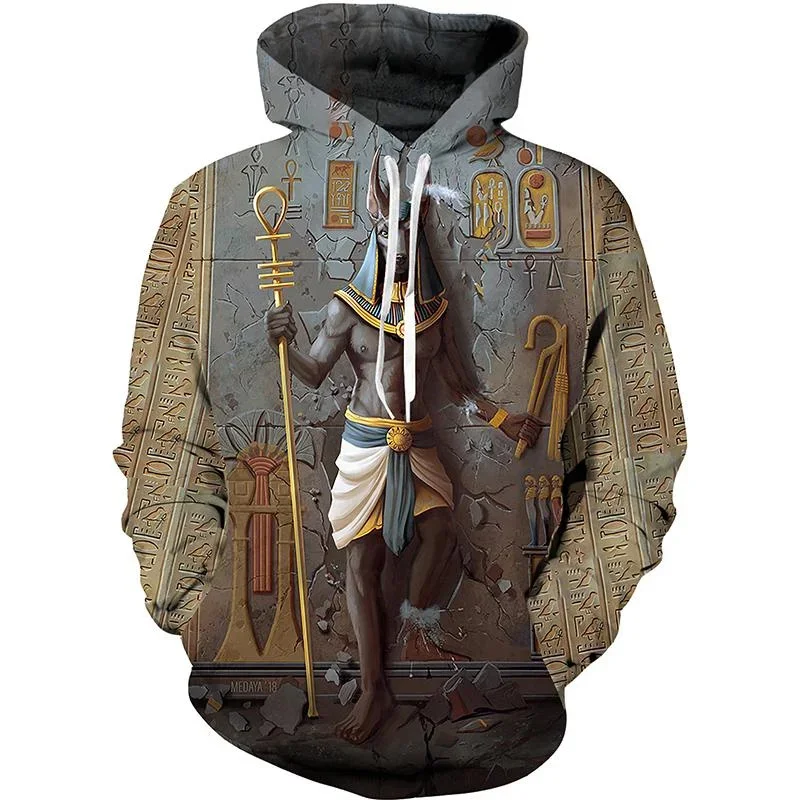 Ancient Egypt Eye of Horus Egyptian Symbol Hoodie Men 3D Printed Tops Clothing Unisex Sweatshirts Cool Designs Hoodies Pullovers