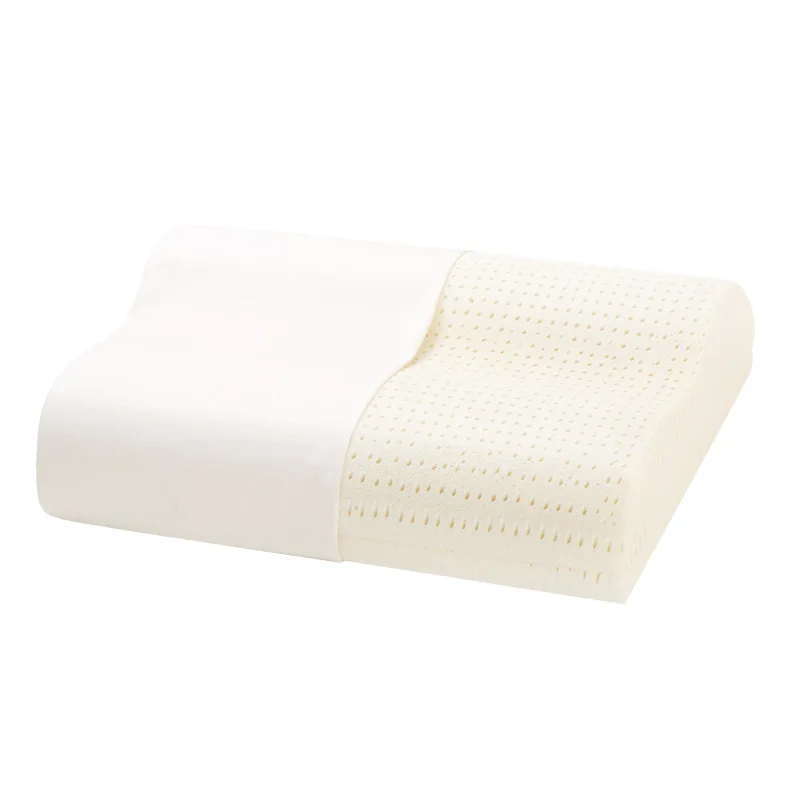 Factory Hot Sale Comfortable Wave Hotel Sleep Natural Latex Foam Pillow