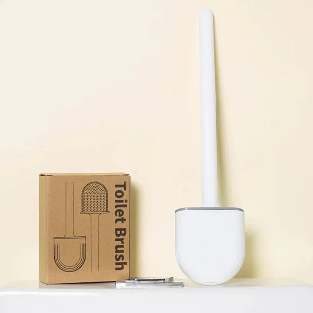 

Новая силиконовая щетка для чистки унитаза в ванной комнате, легко чистится, 1, настенная подвесная щетка для унитаза с длинной ручкой, прочная, подходит