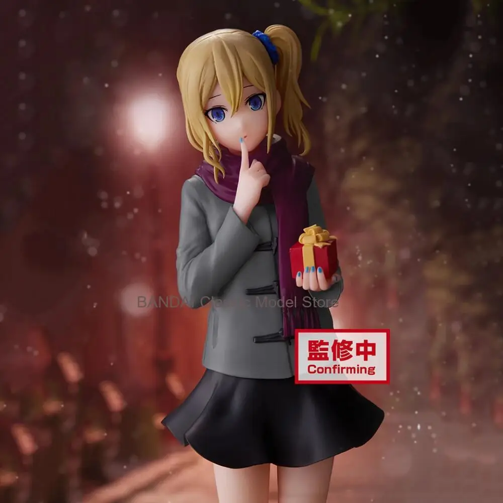 Original  Banpresto Miss Kaguya Wants Me To Confess 18cm Ai Hayasaka  PVC Decoration Collection Christmas Gift