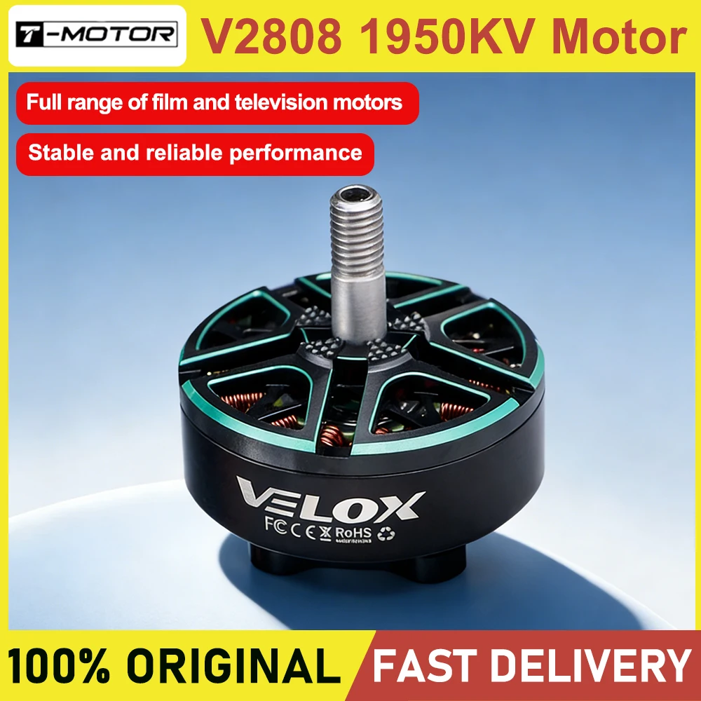 T-motor V2808 1950KV Motor for 7-8 Inch Video X8 7 Inch Racing Machine Drone High Power Racing Motor