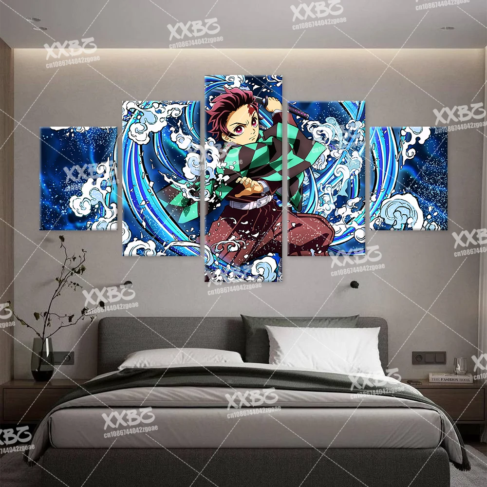 5pcs benutzer definierte Leinwand Poster Anime Spiel Wohnkultur Familie Porträt Malerei Haus Haustier Bilder Urlaub Anpassung Geschenk keinen Rahmen