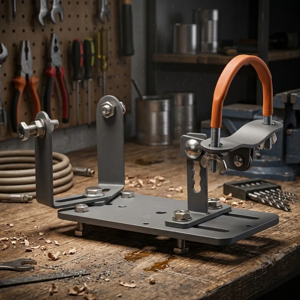 Angle Grinder Stand Robust Base Dual-bolt Locking Non-slip Handle 67mm Adjustment Range For Flat Surfaces  Angle