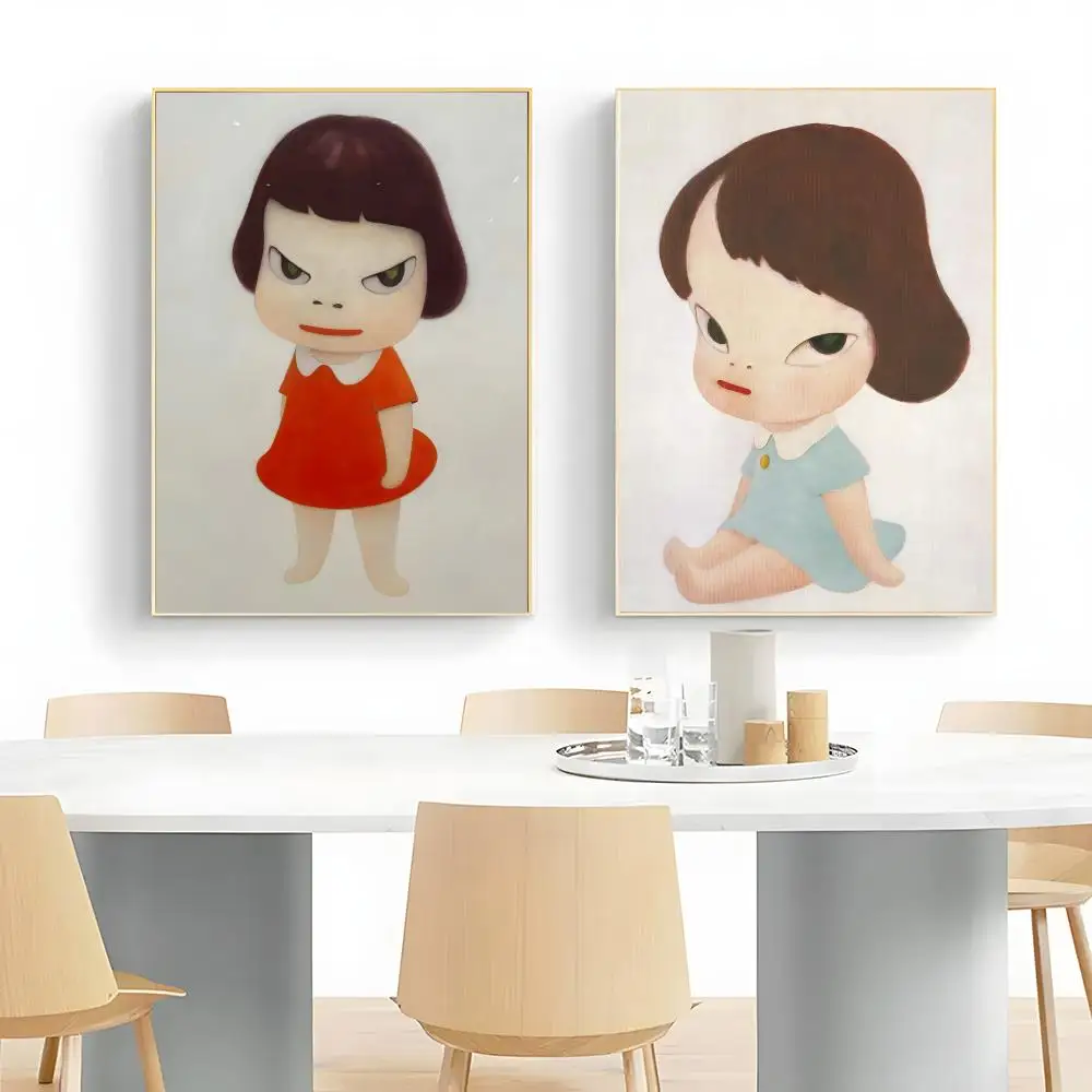 Cute Artist Yoshitomo Nara Poster Wall Art Print Decorative Mural Home Decor Gift Unframed