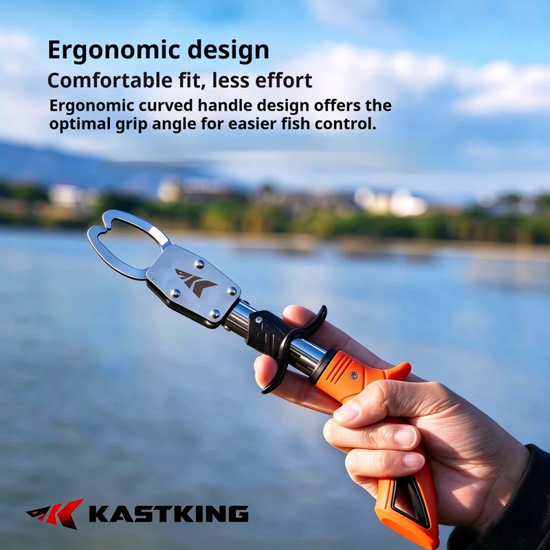 Kastking Fish Gripper With Scale 420 Stainless Steel Saltwater Corrosion Resistant Fishing Tool For Anglers