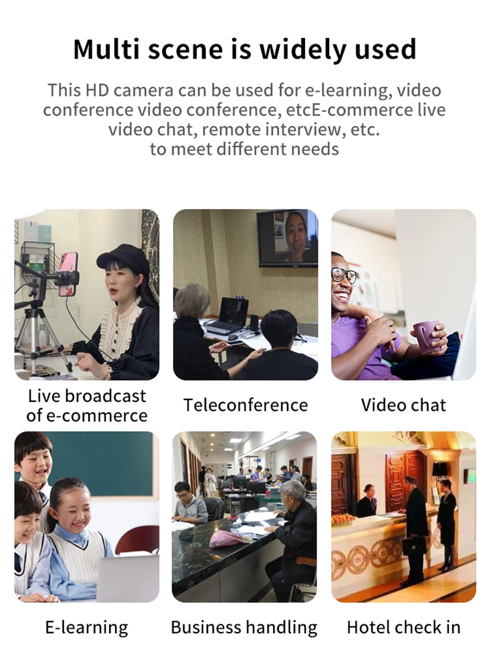 كاميرا ويب كاميرا صغيرة p ، كاميرا usb ، مع ضوء حلقة ، للكمبيوتر ، يوتيوب ، الكمبيوتر الشخصي ، الكمبيوتر المحمول ، الفيديو ، العيش