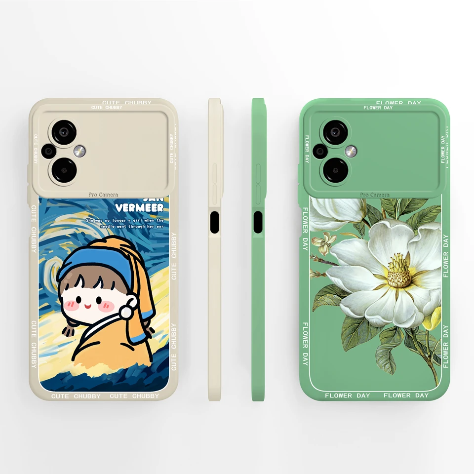 Case For Xiaomi Poco M5 Case Pink Forest Butterfly Liquid Silicone Durable Non-slip Luxury Bumper For xiaomi poco m5 Coque Funda