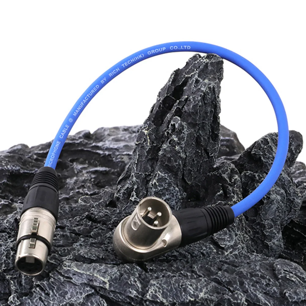 Kabel audio XLR Przedłużacz MIC Pro 5Pin Prosty żeński do kątowej 3-pinowej wtyczki męskiej XLR Interfejs wzmacniacza głośnikowego Wejście i wyjście