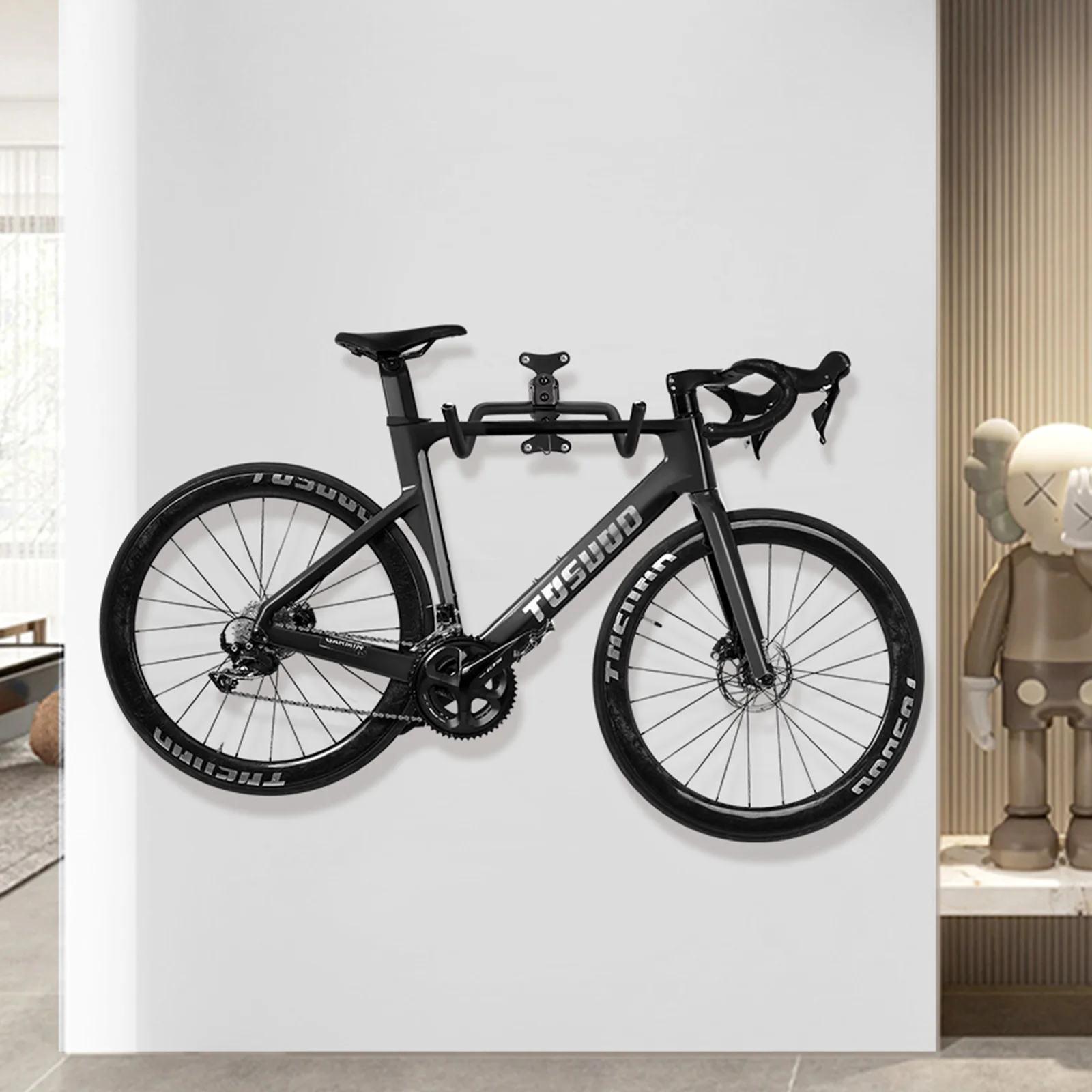 TOSUOD Fahrrad-Wandhalterung, verstellbar, für den Innenbereich, Fahrrad-Parkständer aus Kohlenstoffstahl, Rennrad- und Mountainbikes, Präsentationsständer, Zubehör – Detail 13