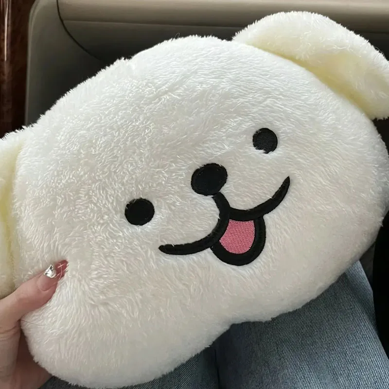 New Kawaii Cute Line Puppy Plush Doll Pillow Bedhead Accompanying Sleeping Doll Birthday Gift for Best Friend for Kids Toys