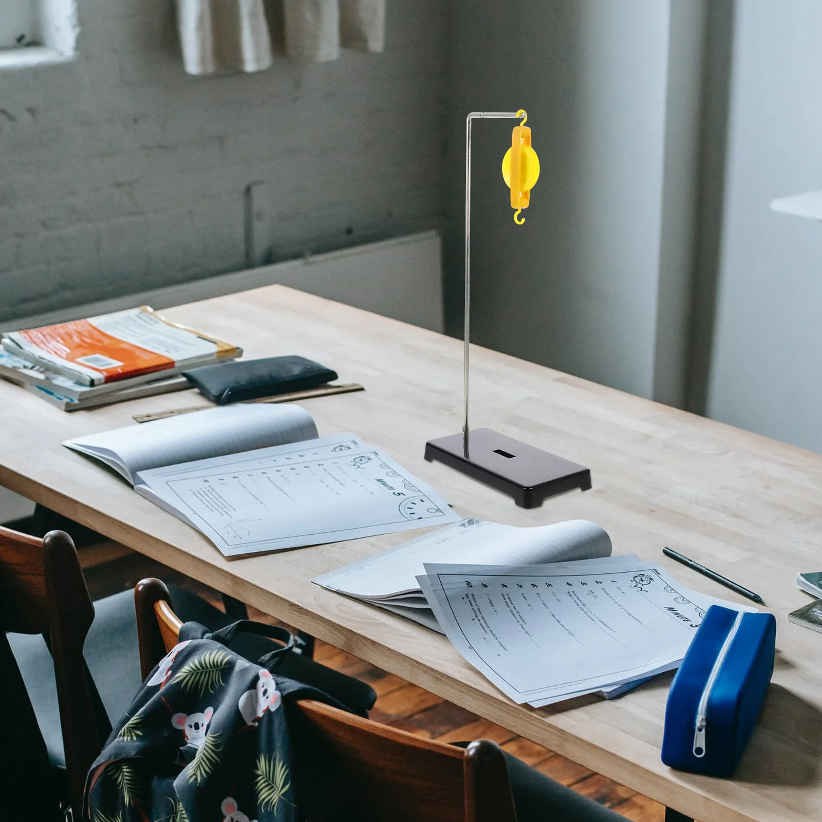 1 Set Plastic Pulley Block Stand Physics Experiment Learning Mechanical Advantage Science Lab Classroom Teaching Tools