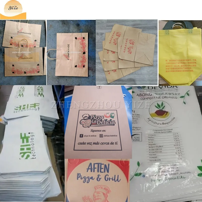 Automatic Paper Bag Printer with Dryer Logo Flexo Printing Machine 1-5 Colors Non Woven Plastic Bag Printer Printing Machine