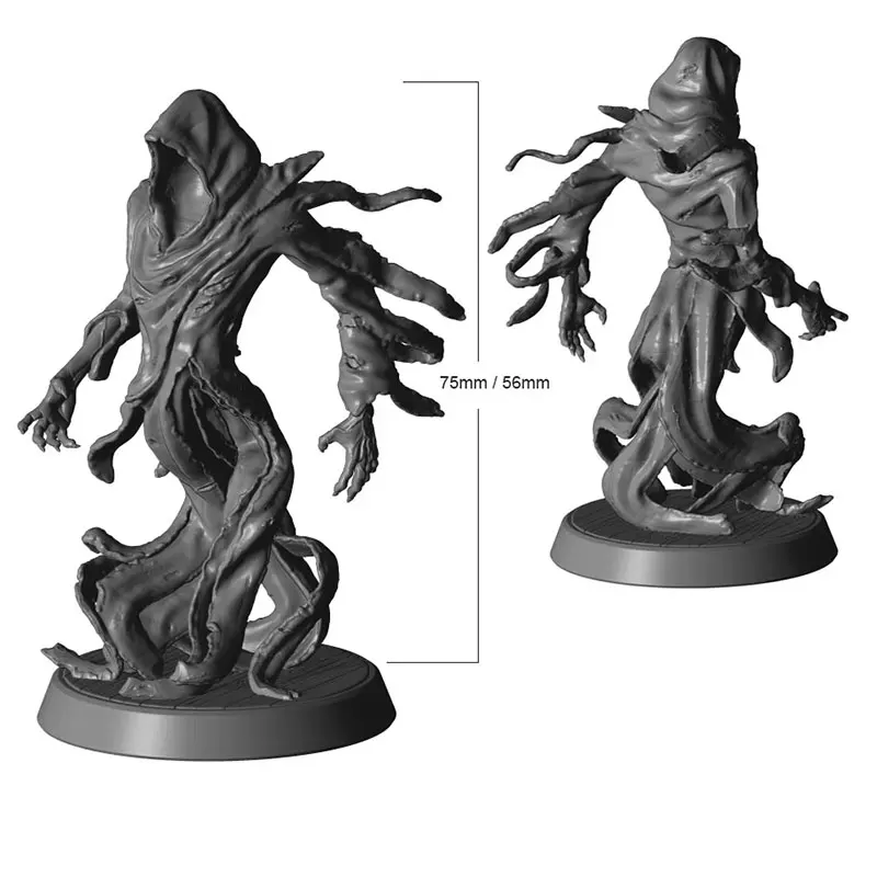 

1/24 75mm 1/32 56mm Resin Model Vampire Death God Figurine Unpainted No Color RW-022
