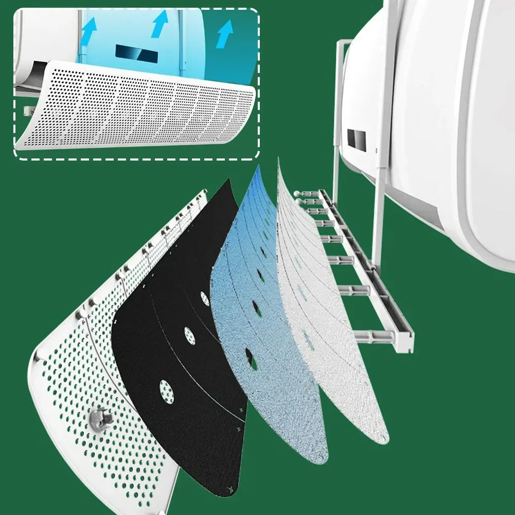 8Leaf  Air Conditioning Windshield Anti-Direct Blowing Air-Conditioner Outlet Baffle Cover Wind Deflector Wall-Mounted Universal