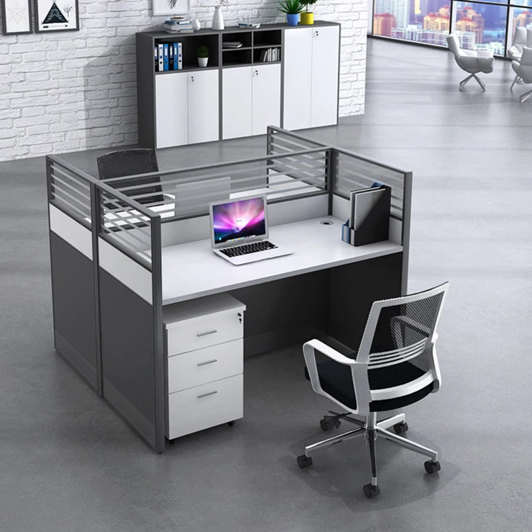 

Modern 2 Person Cubicle Computer Office Desk 2 Seater Workstation