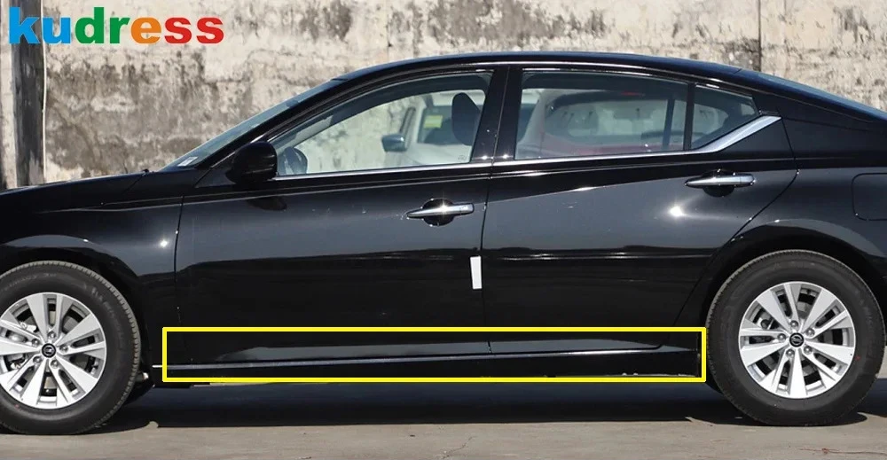 For Nissan Altima 2019-2021 2022 2023 2024 Stainless Steel Side Door Body Trim Door Panel Streamer Molding Strip Car Accessories