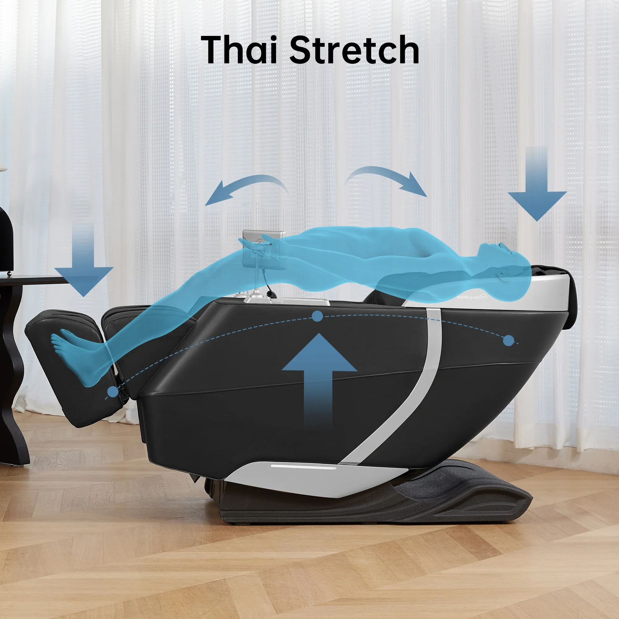 REALRELAX wholesale thai stretch ncek waist massage SL track full body massage chair zero gravity foot massage chair recliner