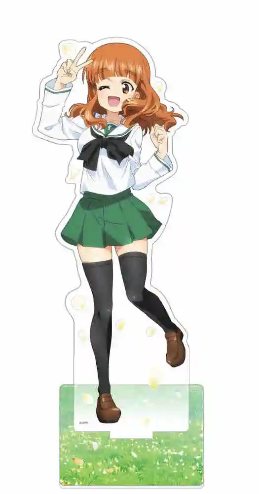 Anime Fans Gifts GIRLS und PANZER The Movie Sailor suit Superstar HD Figurel Acrylic Stand  PVC Desktop decoration About 15cm