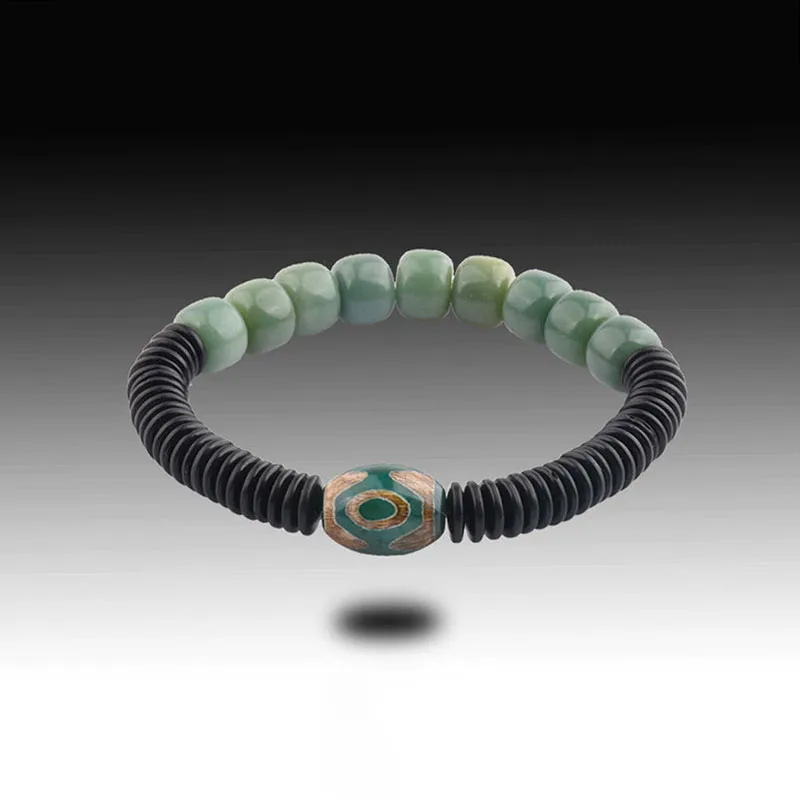 Imitated Dzi Bead Bracelets Buddhism Hand Chains Natural Bodhi Beads Amulet Bracelets Tibetan Buddhist Bracelet Jewelry