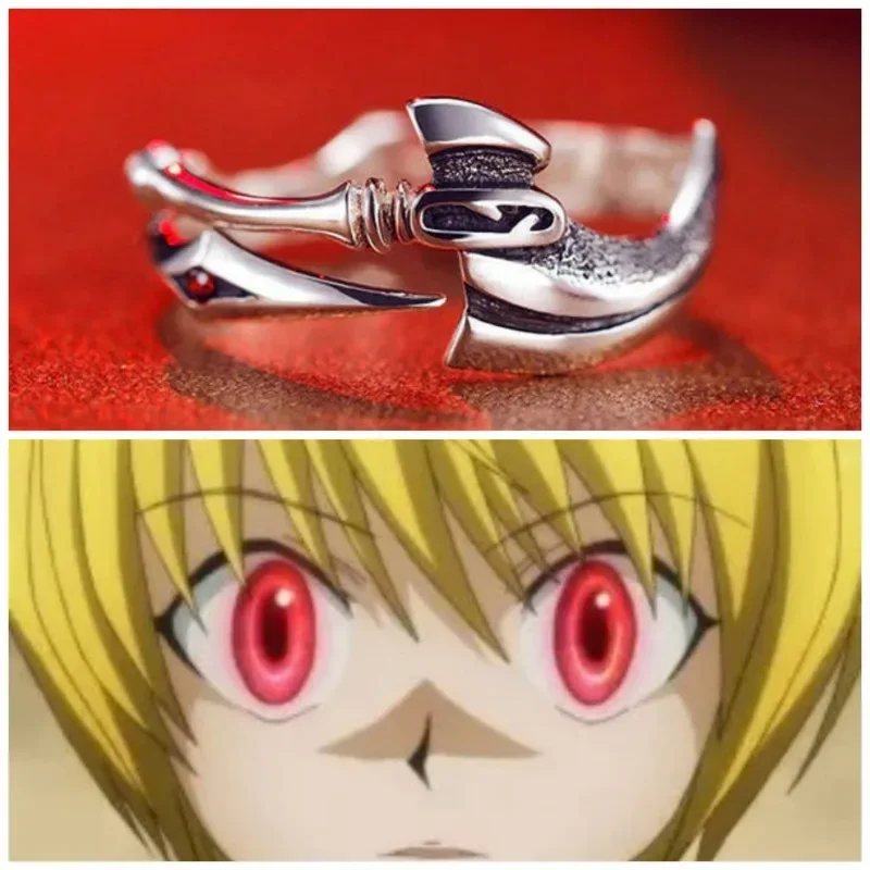 Anime Fate Stay Night Ring Fashion 925S Rings Claudius Cosplay Props Jewelry Red Stone Adjustable Cosplay Xmas Gift