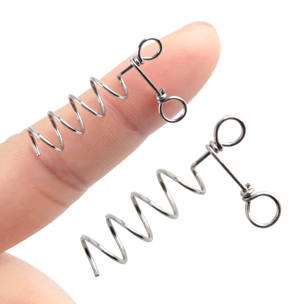 نظام برغي صيد السمك من خشب الورد دبوس زنبركي لتزوير الضحلة طُعم مطاطي ربط ذيول ناعمة على الطعوم الصلبة معالجة القفز