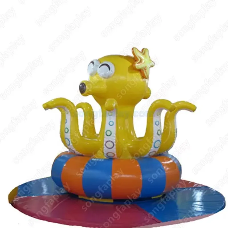 Outdoor Inflatable PVC Rotating Octopus Game Mechanical Fun Playground Ride Equipment Amusement Park Facilities