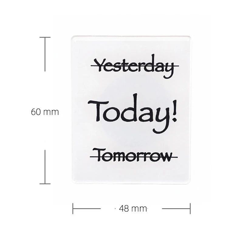 Motivational Quote Acrylic Fridge Magnets Today Inspirational Refrigerator Magnet Live In The Moment Office Desk Decor INS Gift