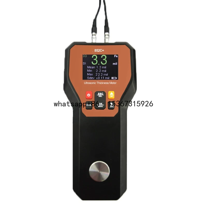 q 852C+ Smart Type q Ultrasonic Thickness Gauge Frequency 5MHz 24 Digit Color LCD Display