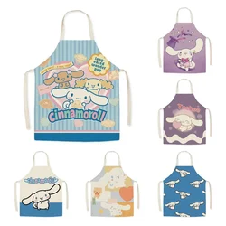 Kawaii Sanrio Cinnamon Dog Apron Parent-child Apron Restaurant Kitchen Cooking Baking Anti-fouling Apron Home Cleaning Tools