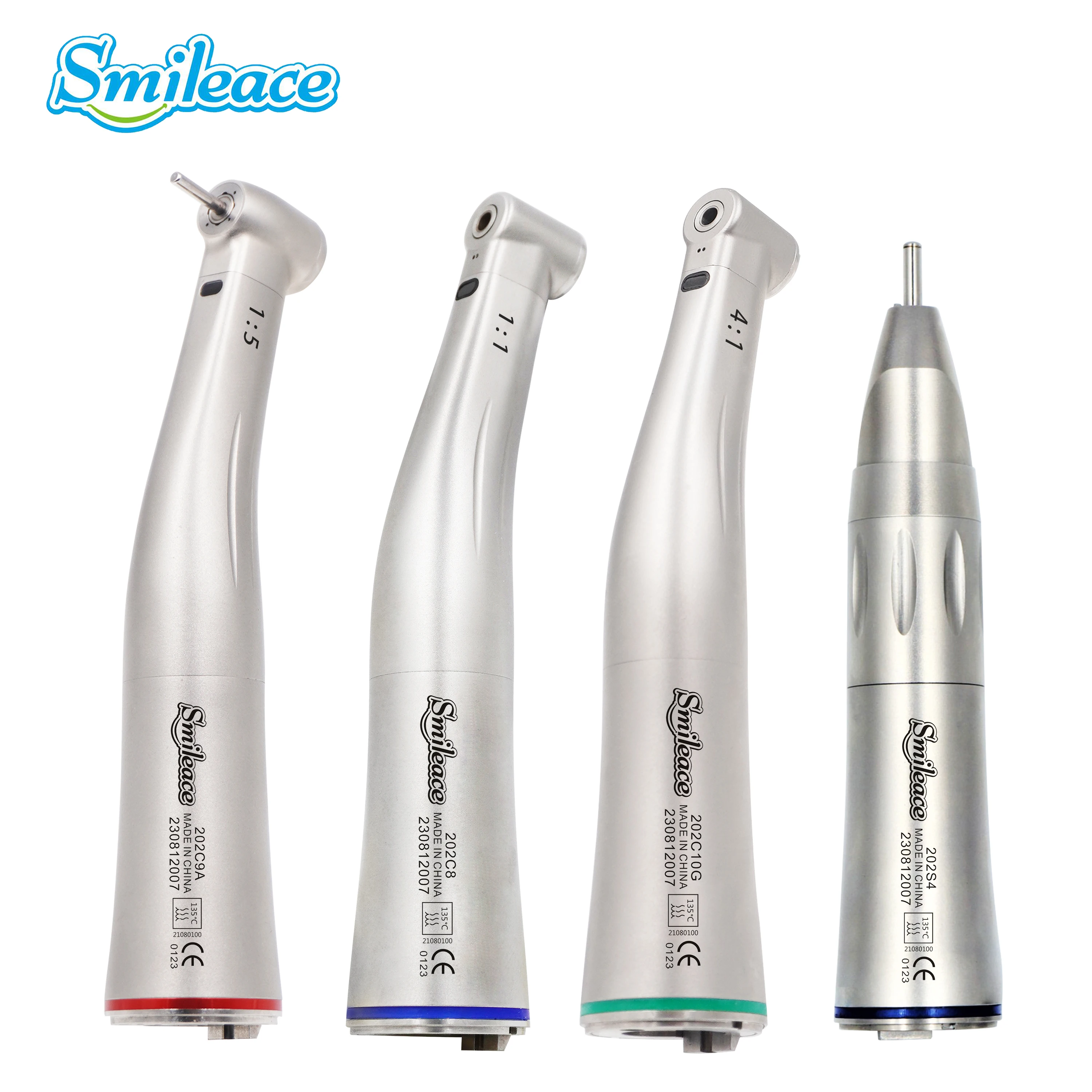 Dental Low Speed Handpiece Fiber Optic Contra Angle 1:5 1:1 4:1 Dentist Instrument