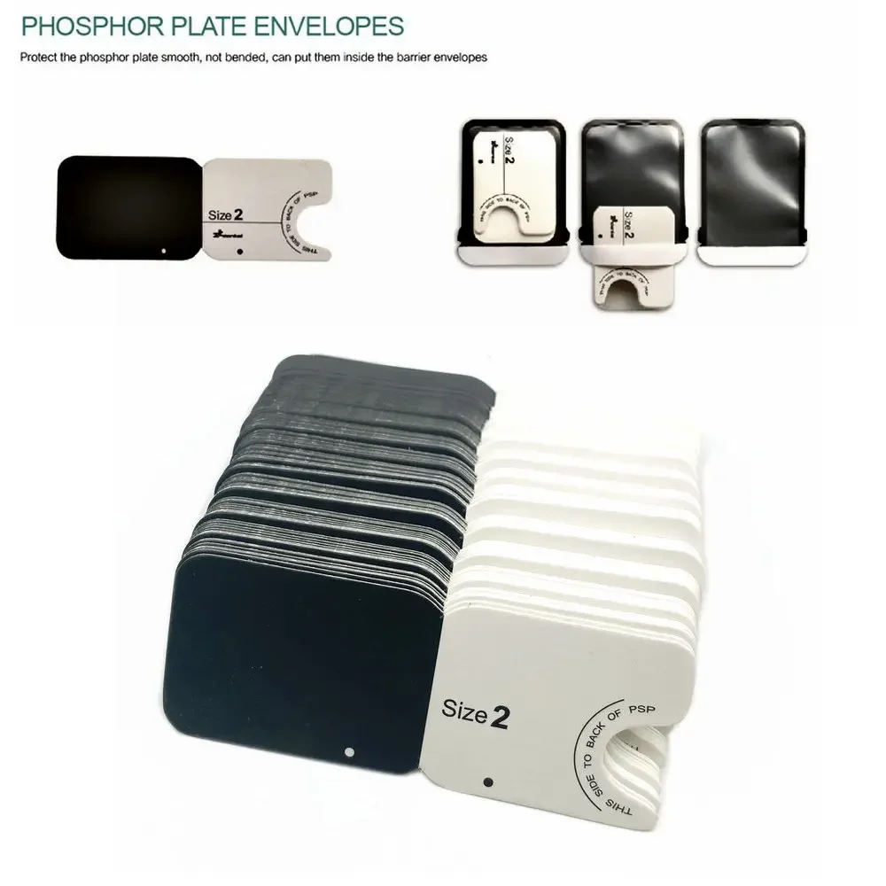 

100pcs/Box Dental Phosphor Plate Envelopes Protective Plate Dental Material 3 Size For Your Choice