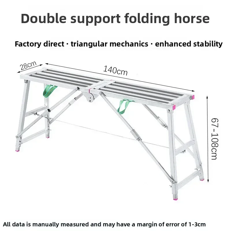 Modern Folding stool lifting thickened decoration footstool single double support indoor putty scaffolding ladder