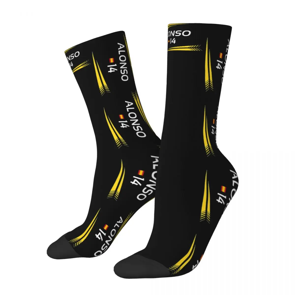 

Fernando Alonso 14 F1 Formula One Men Women Socks Windproof Applicable throughout the year Dressing Gifts