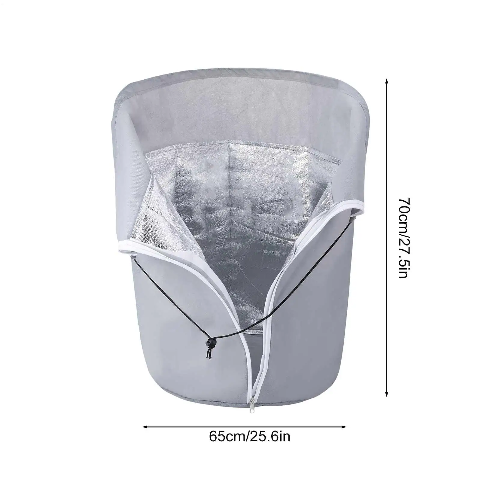 Plant Cover Freeze Protection Plant Winter Cover Protection Drawstring Zipper Heavy-Duty Shade For Outdoor Yard Flower Pot