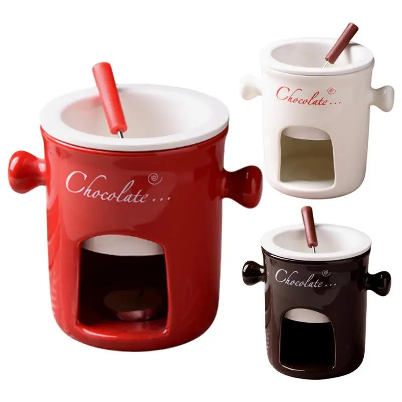 

Шоколадный горшок для фондю, домашний горшок для закусок, конфеты, шоколадный горшок, горшок для фондю, керамический горячий горшок, горшок для фондю сыра, горячий горшок
