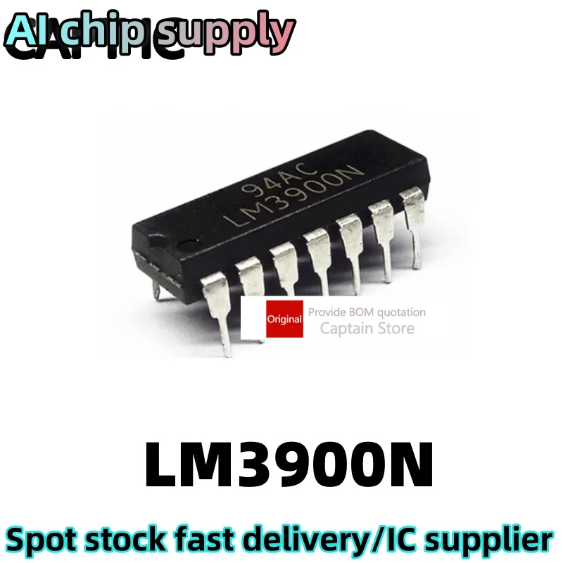 5PCS LM3900N LM3900 Inline DIP14 Amplifier Chip