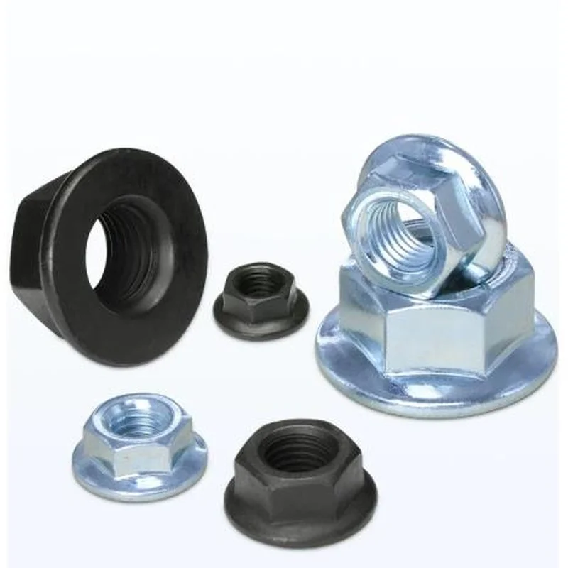 10.9 Grade Hexagonal Flange Nut M4 M5 M6 M8 M10 M12 M14 M16 M18 M20 Anti Slip Flat Bottom Nut with Cushion GB6177