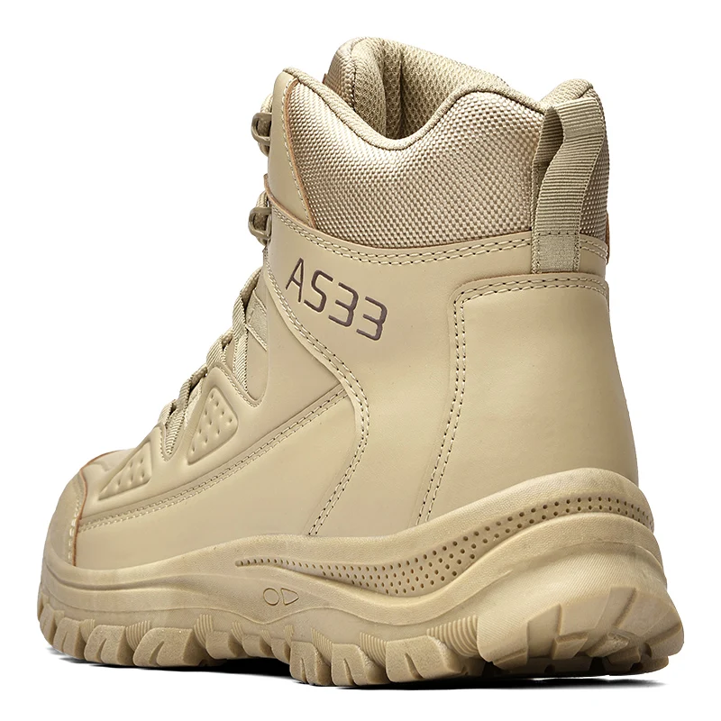 Men's High-top Tactical Boots, Breathable Combat Training Boots, Large Size Non-slip Durable Outdoor Hiking Boots - view 5