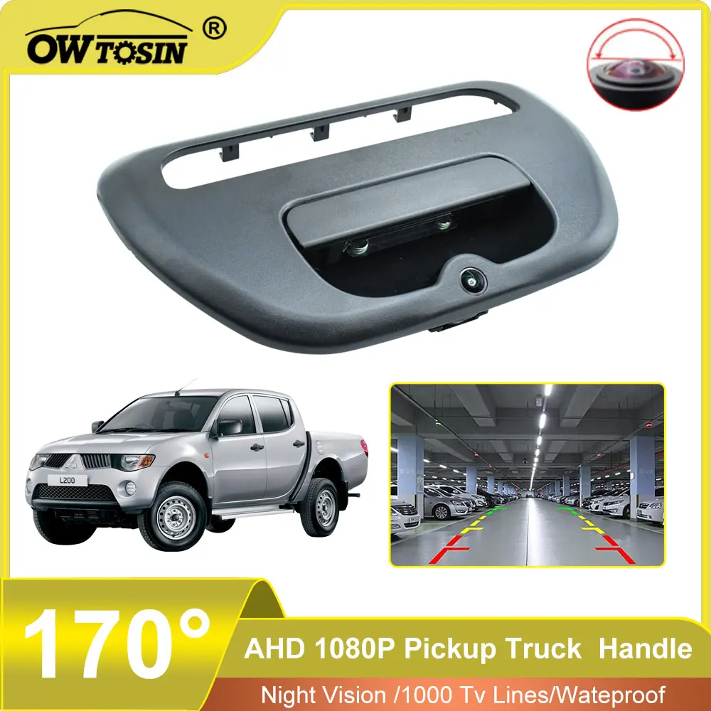 170°AHD 1920x1080P Vehicle Pickup Trunk Handle Rear View Camera For Mitsubishi Triton L200 2005 2006 2007 2008-2015 Car Camera