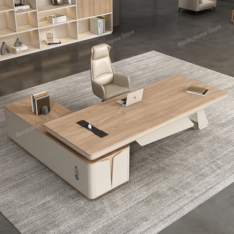 

Manager Wood Executive Office Desk Designer Strong Computer Standing Office Desks Modern Luxury Mesa Escriotorio Furniture