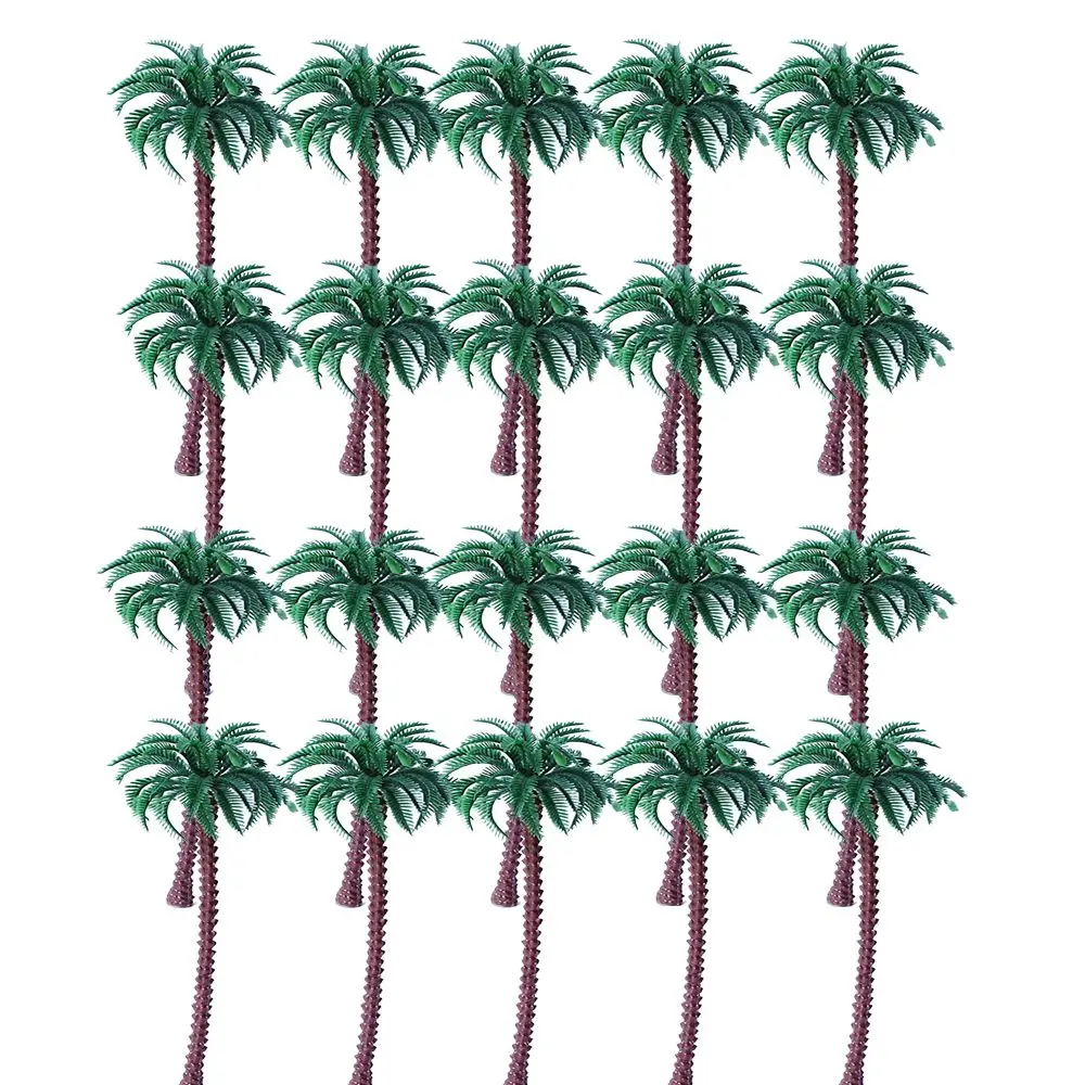 5/10/20Pcs Miniatures Micro Landscape DIY Scenery Craft Tree Model Train Railroad Scenery Coconut Palm Tree