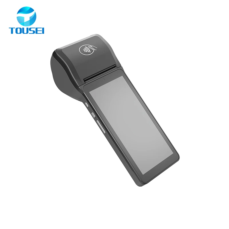 Easy Payment Buiilt-in NFC Card Reader Android 12 4G QR Barcode Code Scanner Handheld POS System For Restaurant Bus Tickets