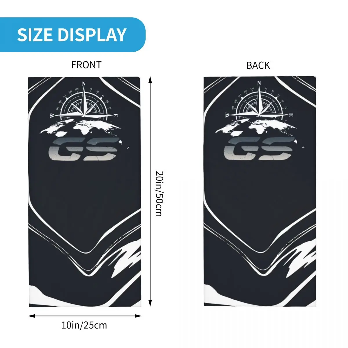 GS WORLD 1 Motocross Bandana Neck Cover Printed GS Wrap Scarf Balaclava Cycling Unisex Adult Winter