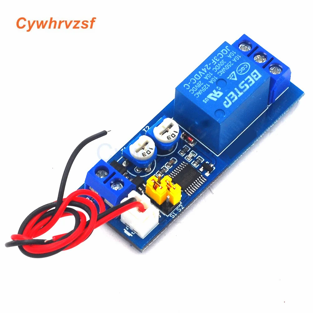 DC 5V 12V 24V Infinite Cycle Delay Timing Time Relay Timer Control ON-OFF Loop Switch Module Double Adjustable 0-100 Mminutes