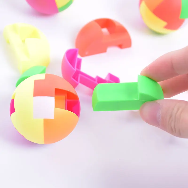 3D 퍼즐 Luban 잠금 키 체인 두뇌 티저 게임 매직 큐브 지적 어린이 교육 장난감 어린이를위한 성인 Antistress