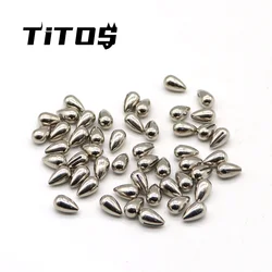 Tear Drop Tungsten Ice Jig Head DIY Ice Fishing Jig Ice Fishing Without Hook 2.7-7mm Hooks Fishing Tungsten DIY Ice Jig Hook