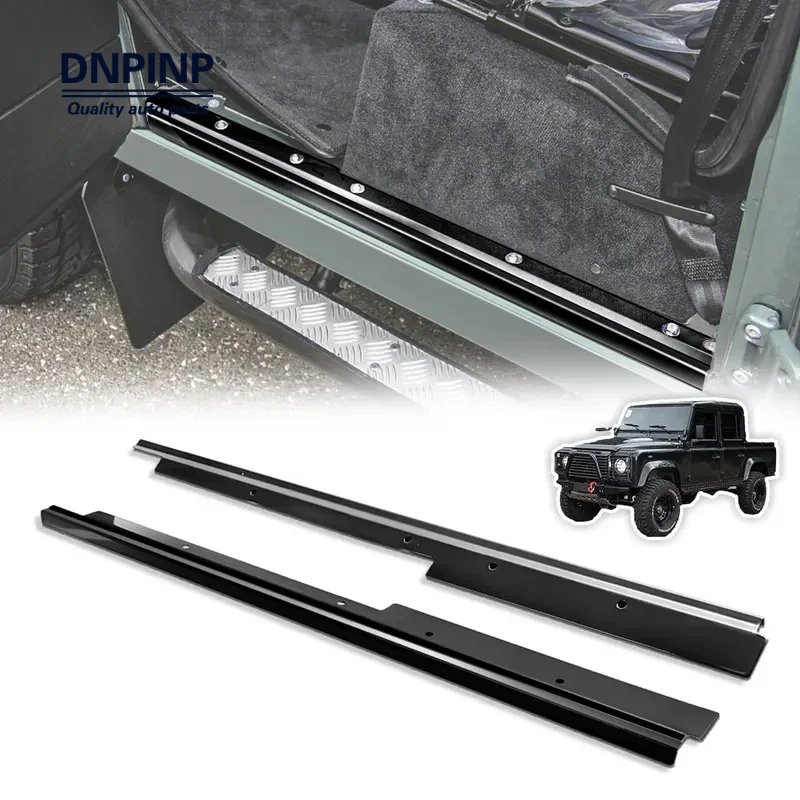 Car Rear Tailgate Inner Threshold Plate Trunk Door Sill Guard Bumper Foot Trim For Land Rover Defender 2004‑2018