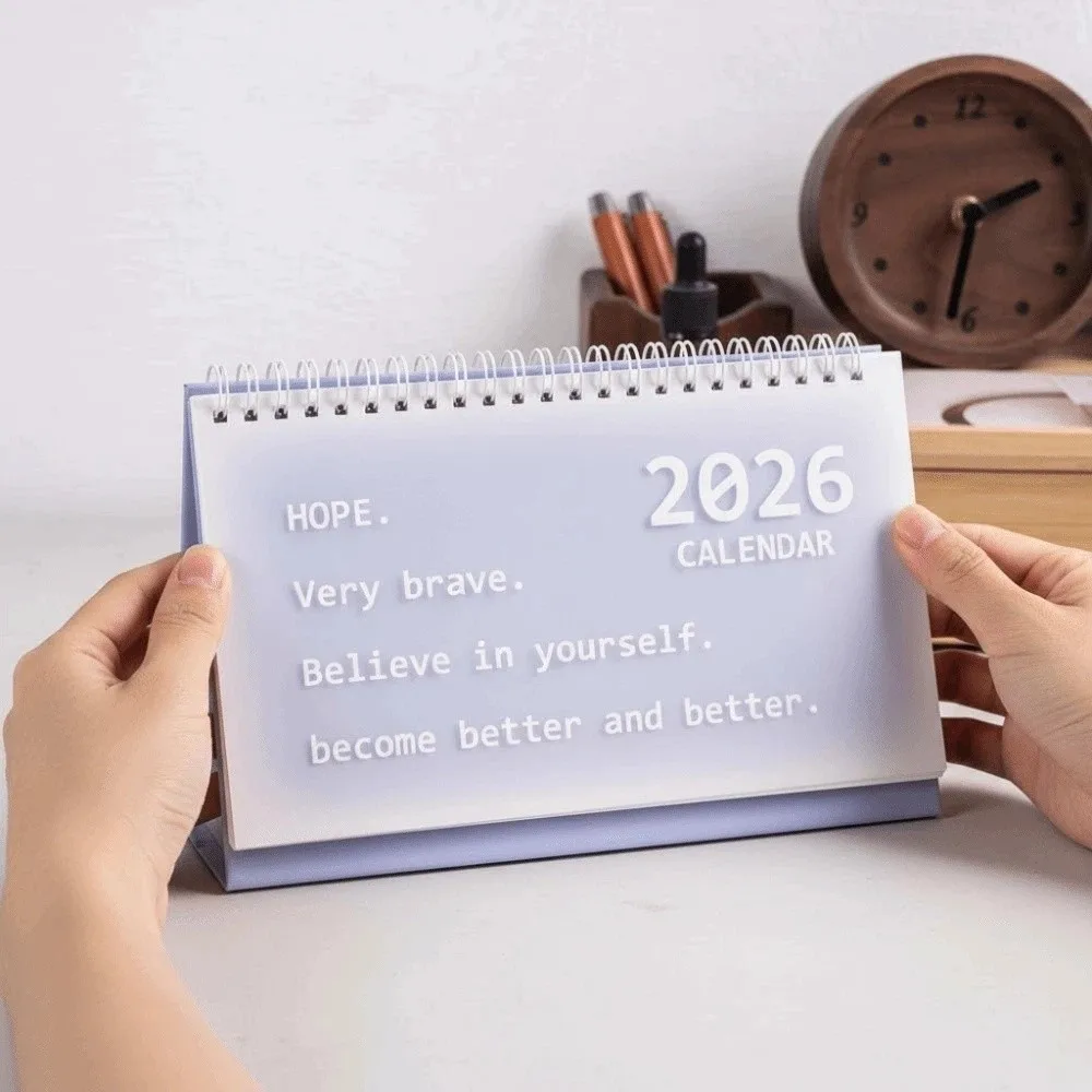 

Креативный эстетичный настольный календарь 2026 с защитой от брызг, витой конструкции, с ручным введением даты, для учебы и декора