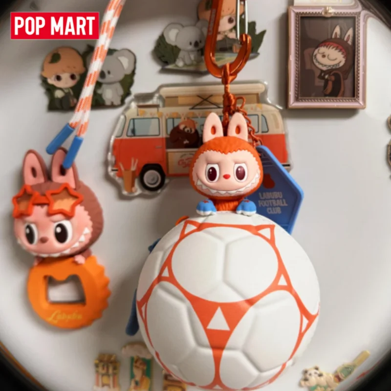 

POP MART LABUBU THE MONSTERS FIFA SERIES - Мини-фигурки в форме футбольного мяча, коллекционные игрушки-сюрпризы, аниме-фигурки для рабочего стола