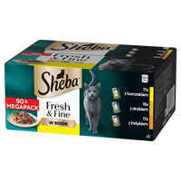 Sheba Fresh Fine chicken Turkey poultry in sauce 50x50g